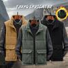 Новый вельветовый зимний модный шерстяной жилет, куртка, мужской жилет с хлопковой подкладкой, пальто, мужской жилет без рукавов, плюшевый жилет, куртки, теплые жилеты, одежда