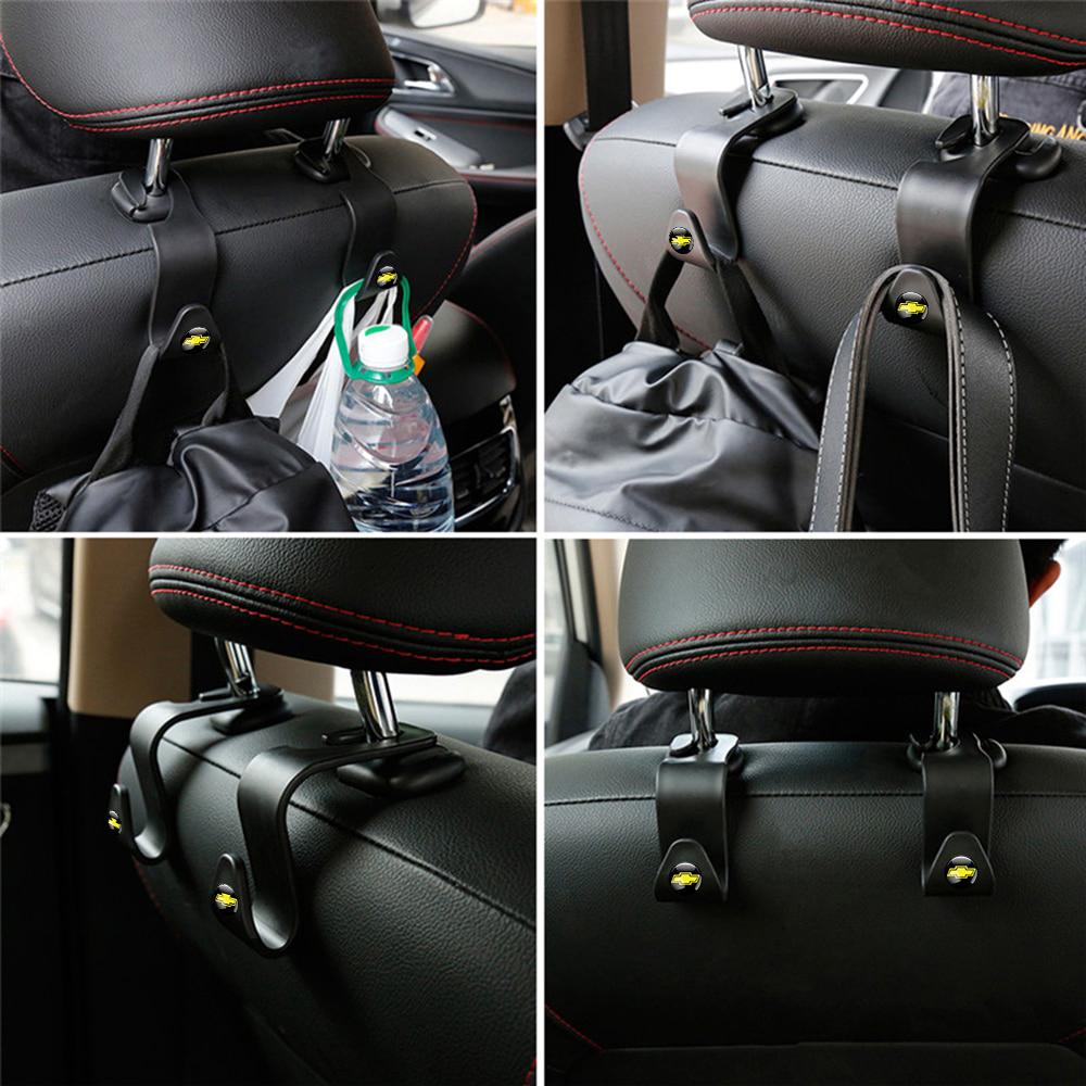 2/4pcs Car Back Seat Hooks Auto Accessories for Chevrolet Cruze Captiva Sonic Spark Onix Aveo Orlando Sail Malibu Camare Trax