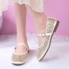 Mesh Breathable Mary Jane Shoes In the Summer of 2025 New Hollow Design One-word Buckle Versatile Fashion Shoes