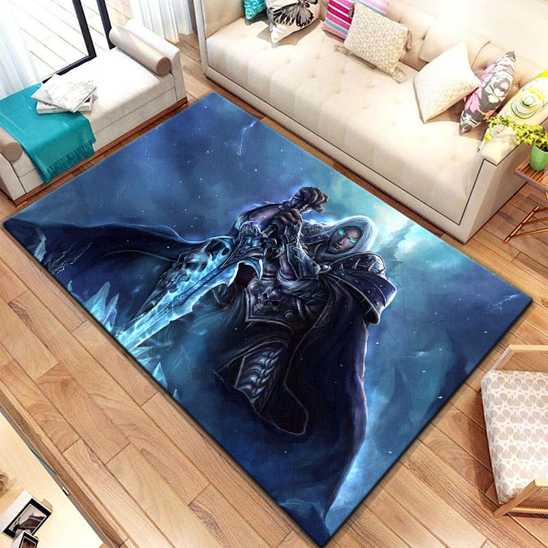 Игровой ковер World of Warcraft для гостиной, коврики для кемпинга, странные вещи, коврик для пикника, противоскользящий коврик для киберспорта, коврик для йоги, подарок для фанатов