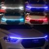 Dynamic Car LED Hood Light 12V Daytime Running Light Start-scan Engine Guide Light Waterproof Decorative Ambient Light Strip