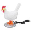 Chicken Lamp Funny Chicken Laying Egg Light Lifelike Resin LED Hen Egg Lamp Cute Kids Night Light