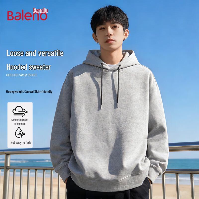 Baleno Unisex Solid Oversize Hooded Sweatshirt