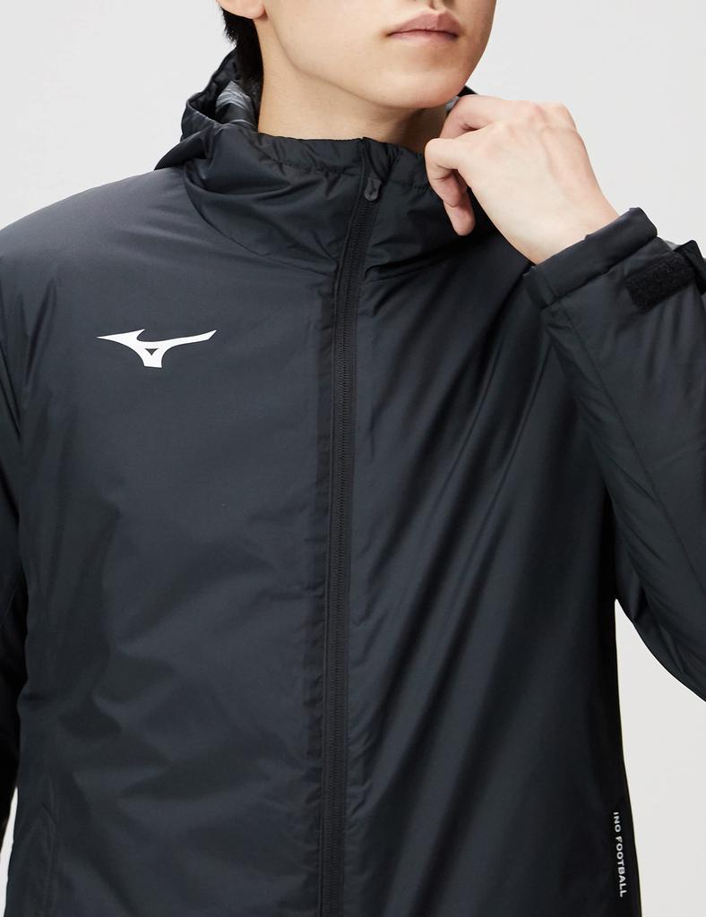 Soccer Wear PRO Filled Half Coat Water Repellent P2ME2570 Black XL [Mizuno]