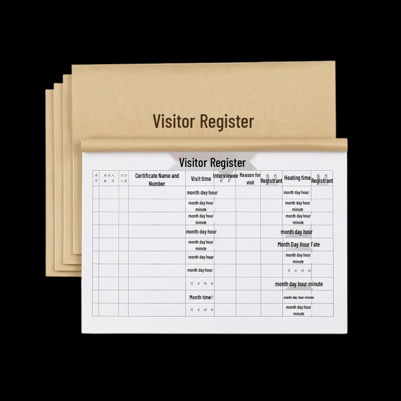 Visitor Registration Logbook