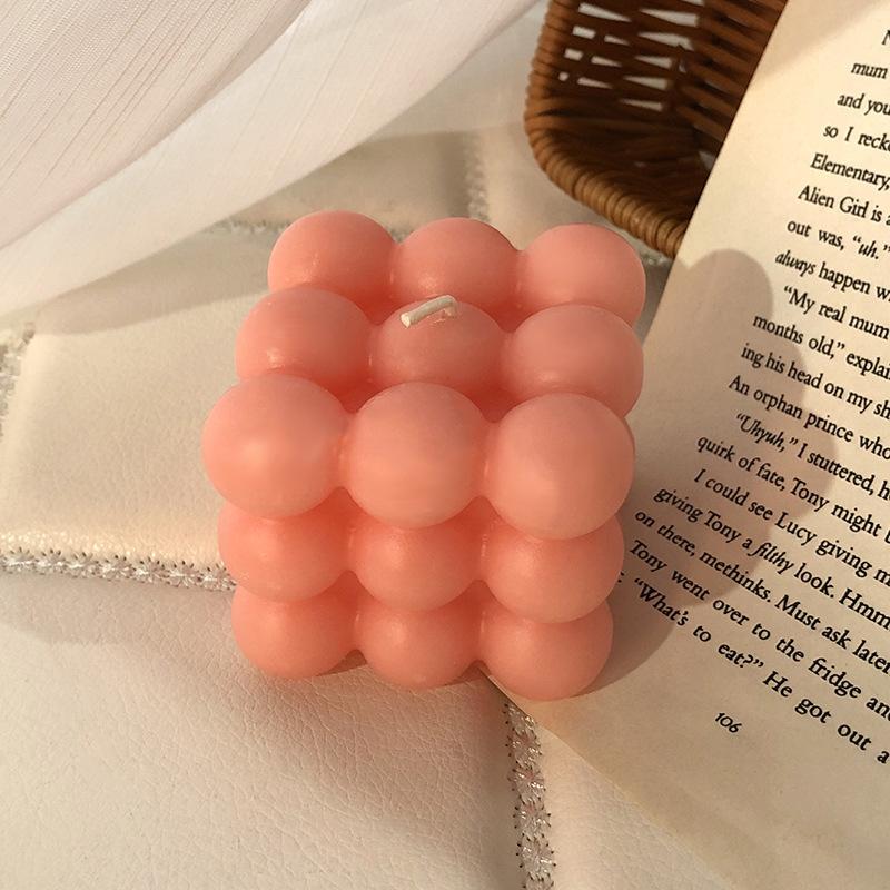 Creative Rubik's Cube Aromatherapy Candles Souvenirs Without Romantic Plant Essential Oil Scent Candles