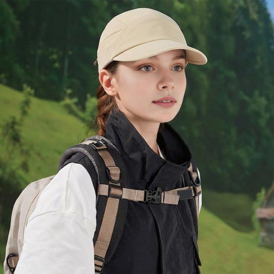 Sun Hat Adjustable Chin Straps Extended Brim Baseball Hat UV Blocking Windproof Outdoor Travel Riding Hat