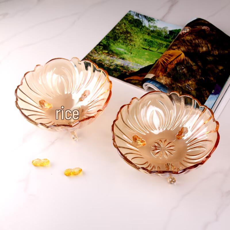 Flavinmci Nordic Crystal Glass Fruit Bowl