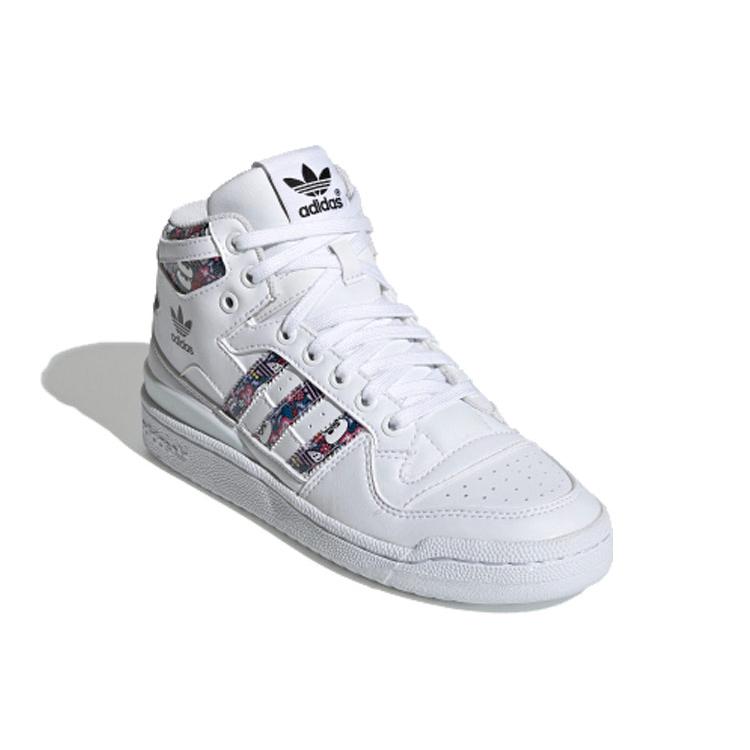 adidas Originals Forum Mid Белый Цветочный Женские FV4532
