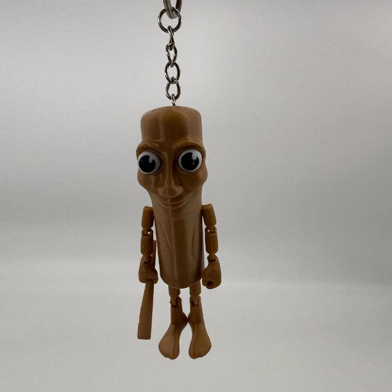 3D-печатная фигурка TungTungTung Sahur из дерева, палочка, игрушка-антистресс, креативные игрушки, украшения для дома, офиса, рабочего стола