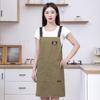 Polyester Cleaning Apron 2 Pockets Work Clothes New Cafe Shop Overalls  Kitchen Supplies