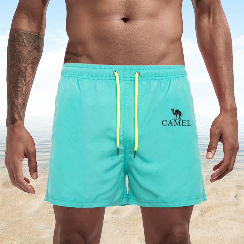 Summer Men's Swimwear Shorts Embroidery Brand Beachwear Sexy Swim Trunks Men Swimsuit Low Waist Breathable Beach Wear Surf Shorts