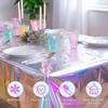 1PC Disposable laser tablecloth oilproof waterproof aluminum film tablecloth birthday wedding party holiday supplies decoration