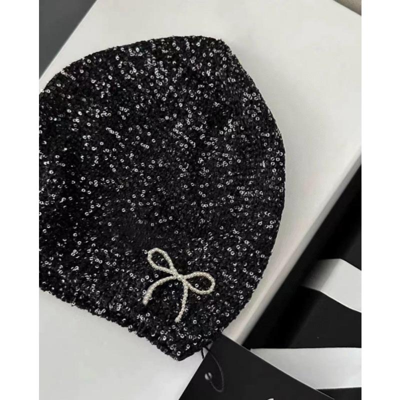 Бантик с пайетками ароматная сумка-холодная шапка осенне-зимняя мода корейская версия вязаная шапка-пуловер с изображением лица