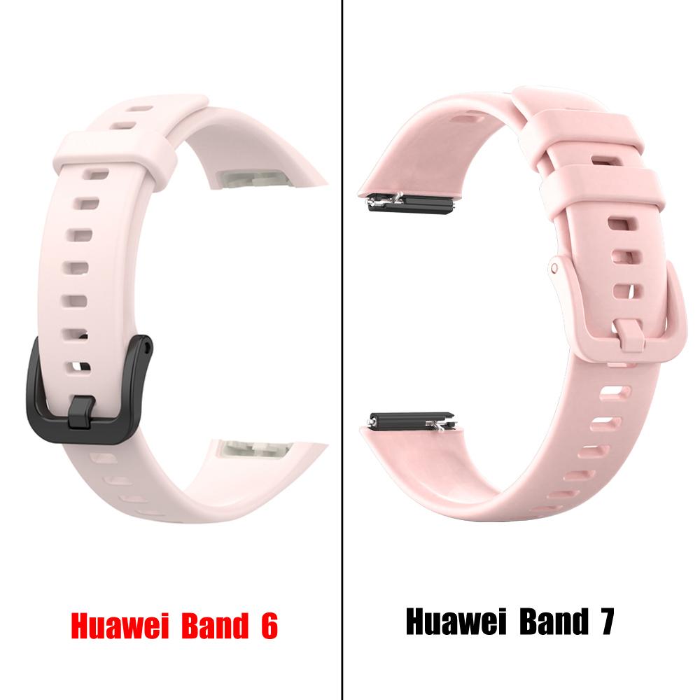 Сменный ремешок для Huawei Band 7, силиконовый ремешок для часов Huawei Band 6, ремешок для часов, браслет