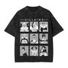 Villains Tshirt Men  Vintage Pure Cotton Tees Round Neck Short Sleeve T Shirts Big Size Tops