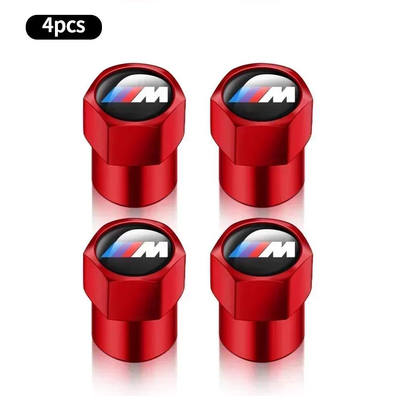 4Pcs Tire Valve Caps Aluminium Alloy Tire Valve Stem Caps Dust Proof Covers For BMW E36 E46 E53 E90 E60 E61 E93 E87 X1 X3 X5 X6