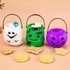 1/6Pcs Pumpkin Bucket Container Kids Trick or Treat Gift Favors Box Cookie Snack Holder Halloween Party Props Home Decoration
