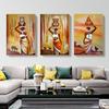 African Women's Art Posters and Prints Abstract African Girls' Canvas Wall Art Images