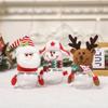 New Christmas Decorative Products Plastic Christmas Candy Can Santa Claus Transparent Gift Box Candy Box