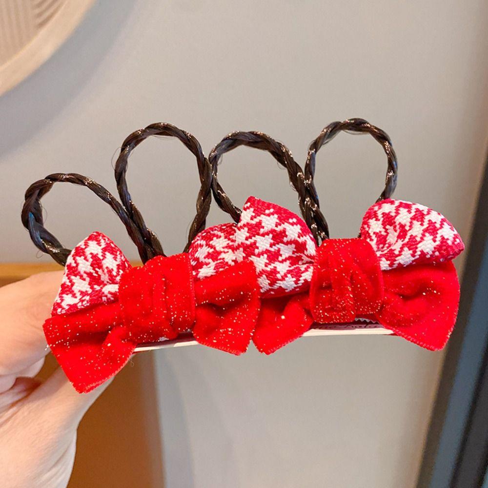 2 шт. Китайский стиль, старинный стиль, шпилька для волос, головной убор, ханьфу, парик, косичка, детская красная заколка для волос