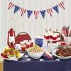 1Pcs Star Spangled Banner Wreath Triangle Banner Party Decoration Anniversary Party Supplies Flag Pulling Banner