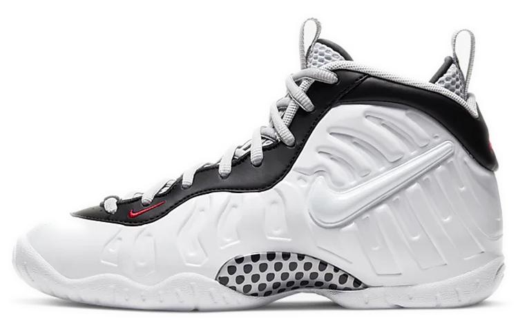 Nike Air Foamposite Pro Белый Черный Университетский Красный GS 644792-103