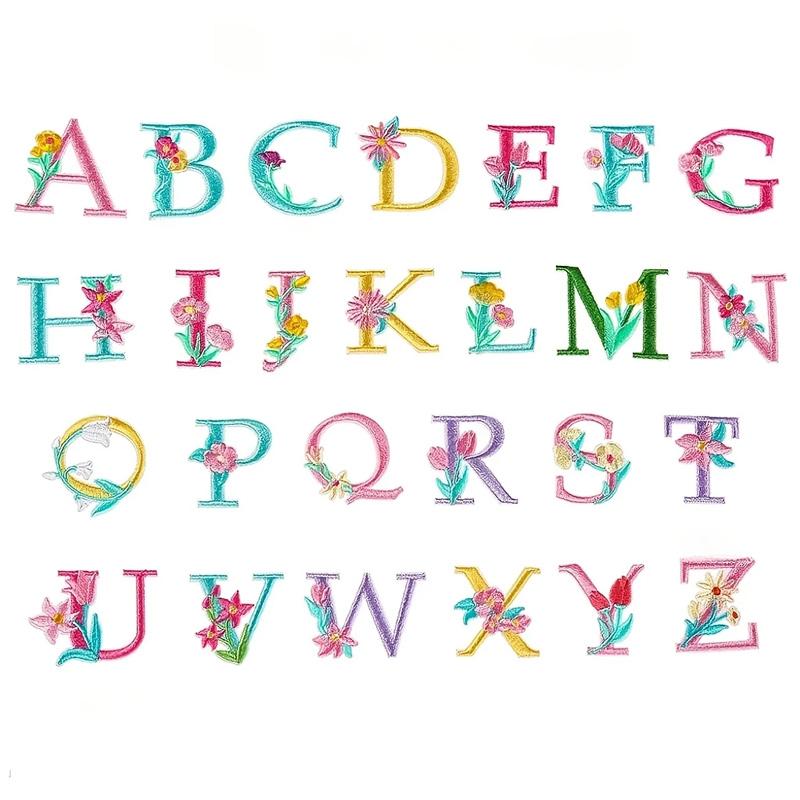 26 шт./лот самоклеящиеся значки для декора, термонаклейки для одежды, букв AZ, шляп, нашивок с буквами, сумок, пришивных аппликаций своими руками