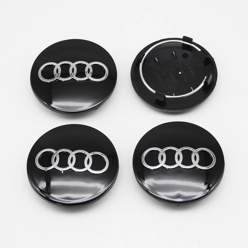 4Pcs 4F0601165N 60-135mm ABS Wheel Hubcap Cover For Audi Q7 Q5 Q3 A6 C7 A7 A5 A4 B9 A3 8V 8P Rim Replacement Tuning Accessory