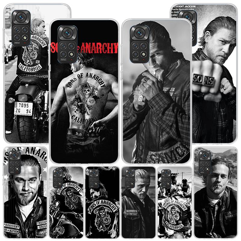 Чехол для телефона Sons Of Anarchy Черный Чехол для телефона для Xiaomi Redmi Note 15 14 14S 13 Pro Plus 12 12S 11S 11E 10S 10 11T 5G Уникальный