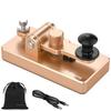 PUTIKEEG Amateur Radio Electric Key Paddle Morse Code Trainer Magnetic Feedback Manual Upright Electric Rebound Rebound of Magnetic Circuit for