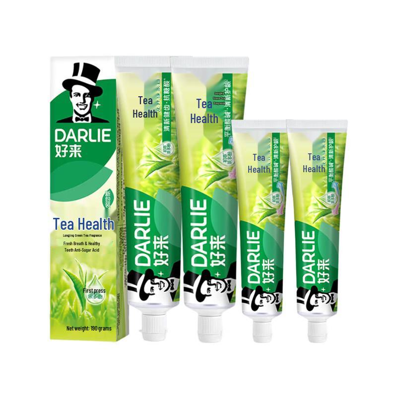 Darlie Cha Bei Jian Fresh Tea Toothpaste Family Pack (Green & White Tea, 660g)
