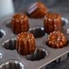 Форма для кексов-канале CHEFMADE, Антипригарная форма для выпечки, 32,7*25,9*3,6 см, Формочки: 3,5*3,0 см (20 чашек)