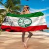 Fc Crest Design Printed Microfiber Beach Towel, Soft And Absorbent, Quick-Dry, Ideal for Summer Travel, Beach Essential, Swimming Pool