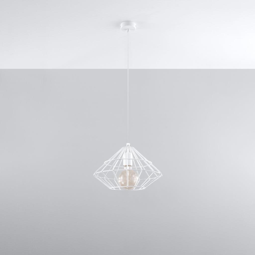 Lampa Wisząca Umberto 1 E27 Biały Sollux Sl.0293