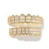 New Trending Accessories  Hip Hop Fashion 5A Cubic Zirconia Brass Jewelry Vintage Real Gold Plated Grills Teeth Grillz