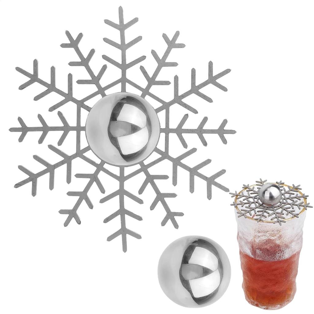 Охлаждающий шарик для кофе, 2 шт., металлический, многоразовый инструмент для охлаждения с подставкой, аксессуары для машины с холодными шариками для встреч, банкетов