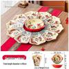 nian nian you yu 80cm platter with 10 plates & soup bowl