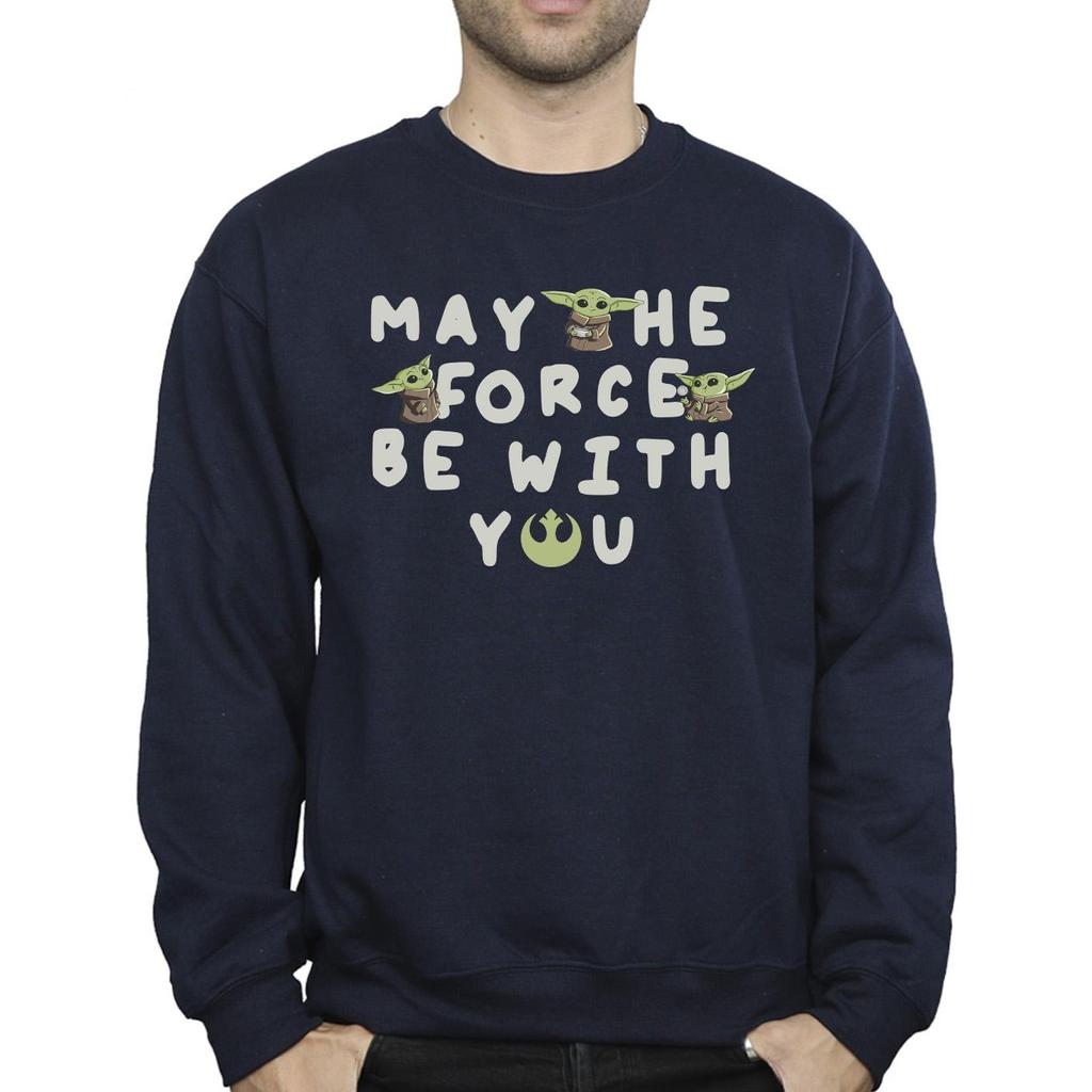 Star Wars Mens The Mandalorian Grogu May The Force Be With You Sweatshirt