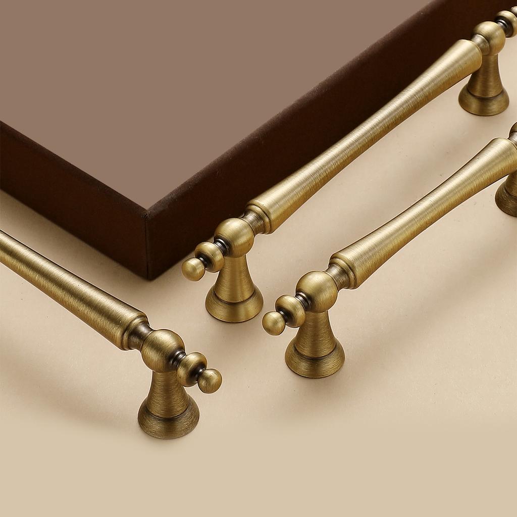 High-end Solid Brass Cabinet Door Handles Cupboard Drawer Cabinet Wardrobe Wine Cabinet Lacquered Pull and Furniture Hardware