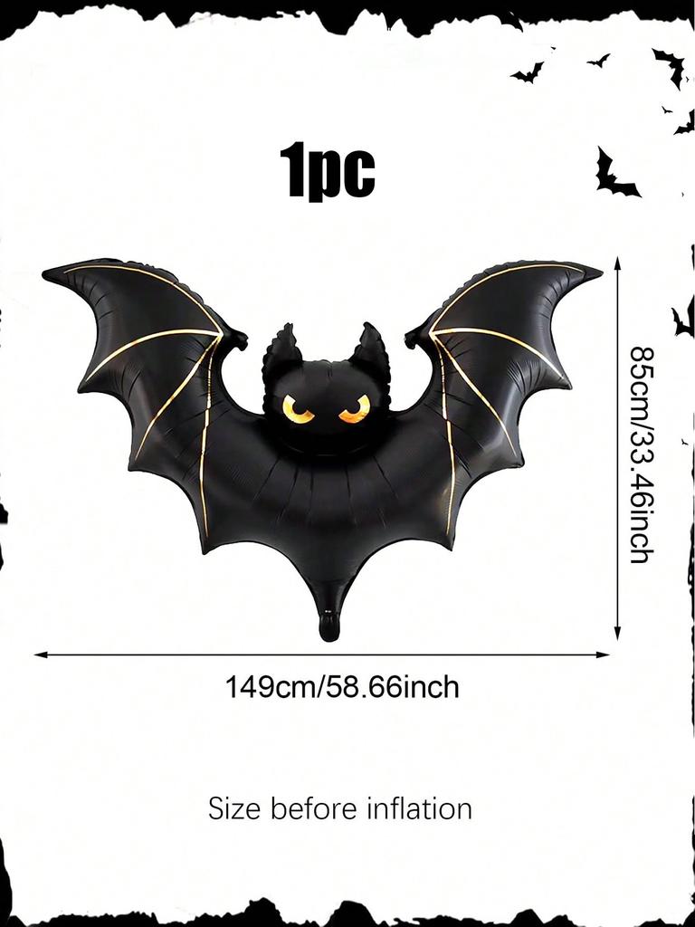 Halloween Large Scary Bat Balloon Halloween Party Birthday Decoration Bat Theme Can Be Hung Bat Decoration Outdoor Decoration