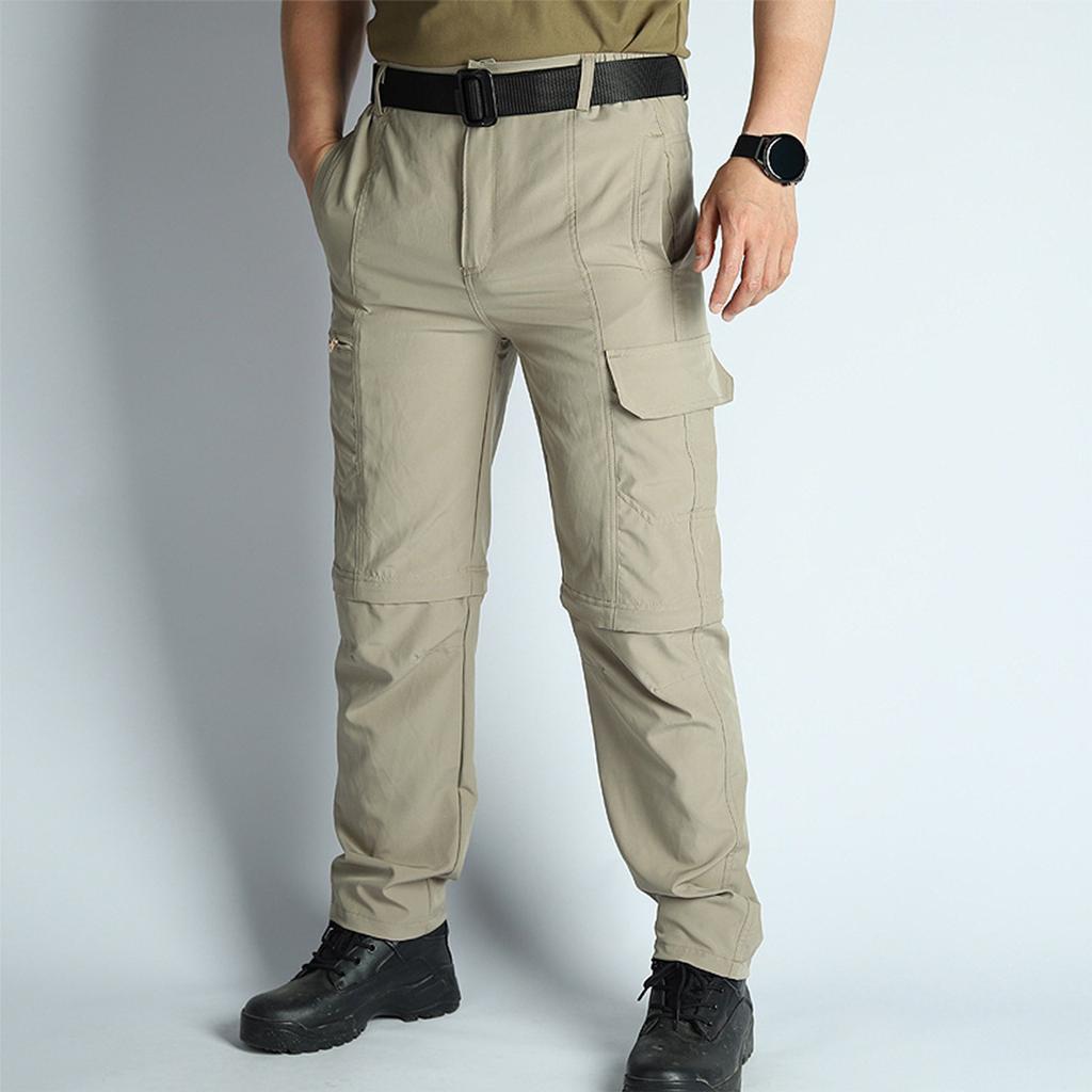 Мужские однотонные брюки-карго с несколькими карманами, мужские уличные брюки-карго с защитой от разрывов