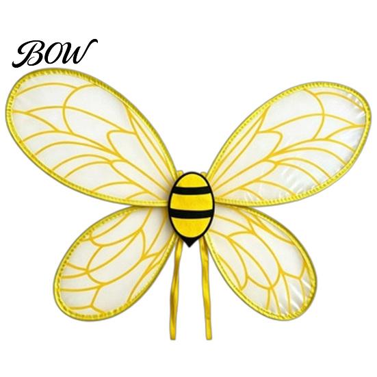 Fun Costume Wings for Kids Cute Bee Wing Kids, Honey Festival Costume, Princess Girls Dress Festive Accessories Up Accessory Toddler