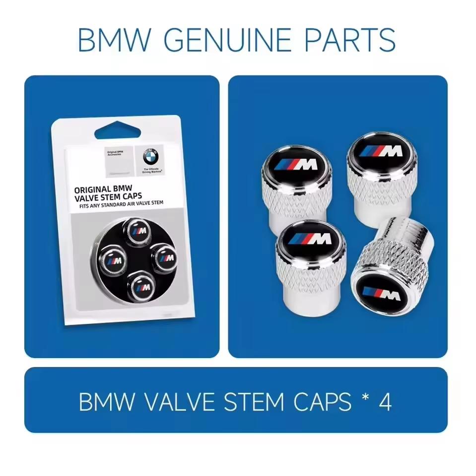 Car Sticker Car Wheel Stem Air Valve Cap Tire Dust Cover for BMW 50th Anniversary E46 E90 E60 F30 F10 X1 X2 X3 X5 X4 X6 X7 G30
