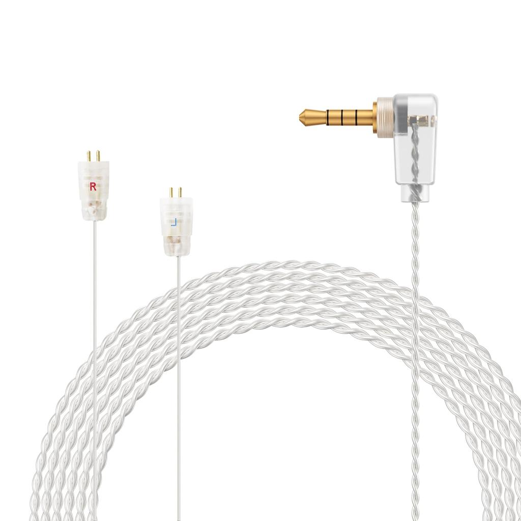 OKCSC Aurora 2Pin Cable for Ultimate Ears Earphone Replacement Cable Balanced Connection 2 Cores High Purity OFC Silver Plated Compatible with