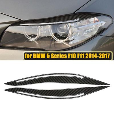 Передние фары, брови, веки, отделка, молдинг, наклейка для BMW 5 серии F10 F11 2014-2017 / 2011-2013 автомобилей