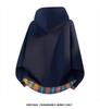Unisex Plaid Patchwork V-Neck Hooded Sweatshirt