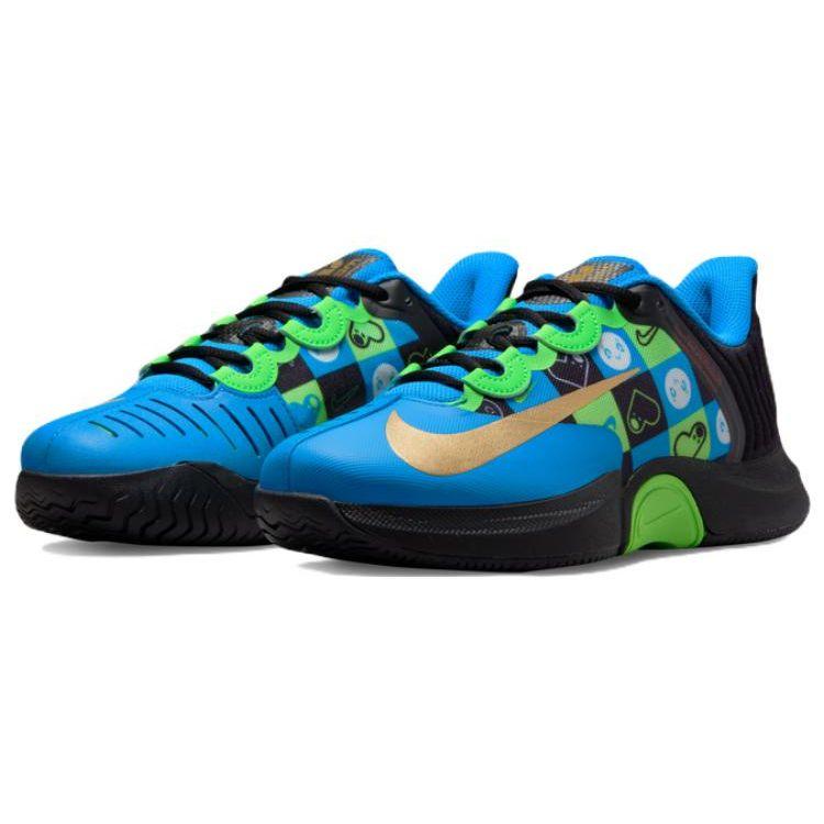 Nike Кроссовки Court Air Zoom GP Turbo Наоми Осака Все Улыбки Фото Синий Черный Женские DX0662-400