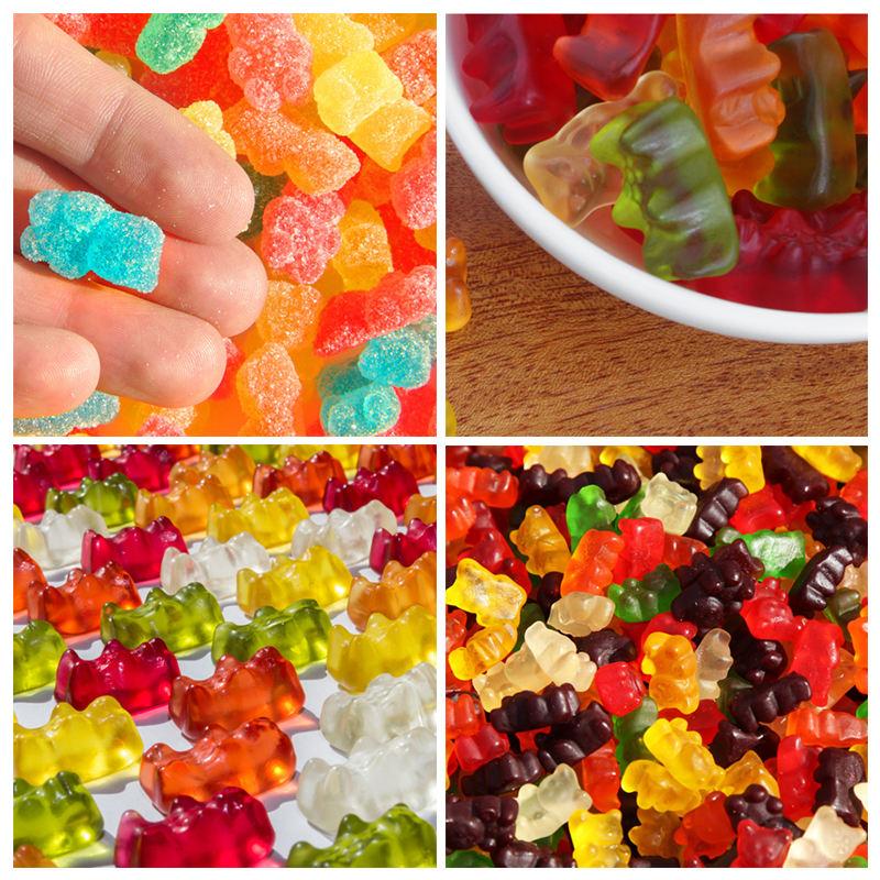 50Grids Gummy Bear Mold Силиконовая форма для конфет в форме медведя с капельницей DIY формы для шоколадной помадки кухонные инструменты для выпечки украшения