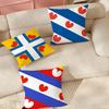 Nation Netherlands Friesland Pillow Case Applicable Space For Guest Rooms Interiors Cars Office House Decoration